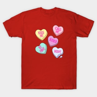 Valentine's Day Sweet Hearts Candies, Conversation Candies T-Shirt